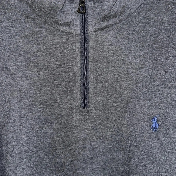 Polo by Ralph Lauren 1/4 Zip Gray Pullover Size XXL - Picture 8 of 9
